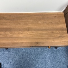 引き出し付き　テーブル　ミドルブラウン　ニトリ　の画像