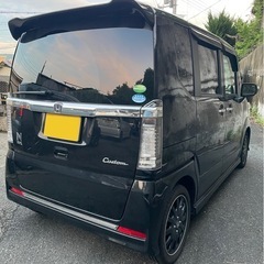 後期型　N BOXカスタム　GターボSSブラックスタイルパッケージ　軽自動車の画像