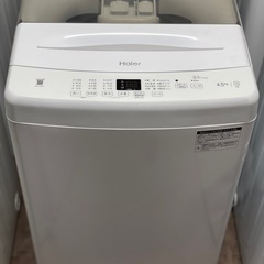 送料・設置込み可　洗濯機　4.5kg Haier 2022年【分...