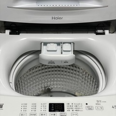 送料・設置込み可　洗濯機　4.5kg Haier 2022年【分解クリーニング済み】の画像