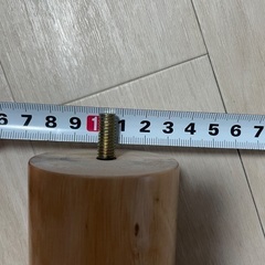未使用　天然木　木製脚　ナチュラル　脚6本セット　ネジ付きの画像
