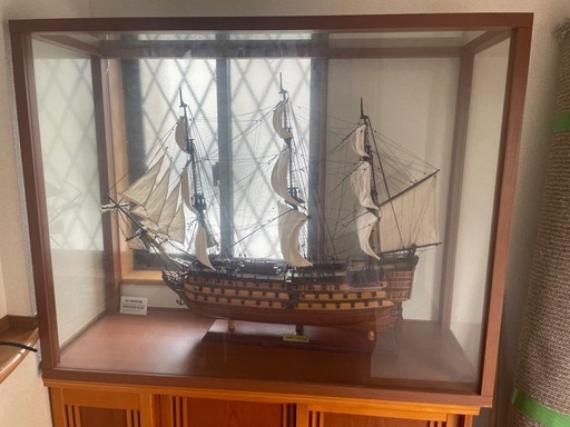 大型帆船模型　ビクトリー　ヴィクトリー　VICTORY 1/64(?) ガラスケース付