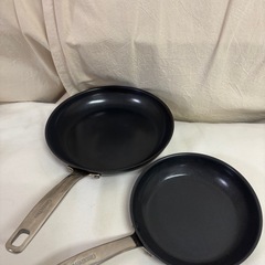 化学物質、有害物質不使用 グリーンパン フライパン　２つセット