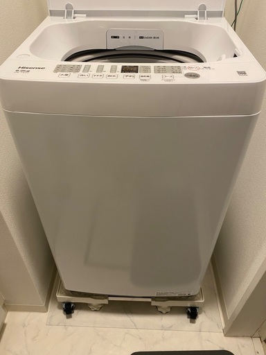 ハイセンス 洗濯機 6.0kg HW-T60H・Hisense ノンフロン冷凍冷蔵庫 HR-D1701B 冷凍冷蔵庫