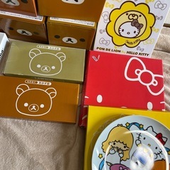 お皿 おまとめセット 13枚 ローソンコラボ サンリオ リラックマ コリラックマ キティちゃん キキララ マイメロ ポンデライオンの画像