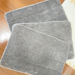 グレー　40×60cmマット3点セット