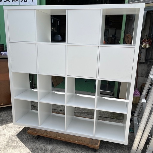 IKEA  イケア　カラックスユニットシェルフ　棚　収納棚　ホワイト　白【横147奥39高146.6】