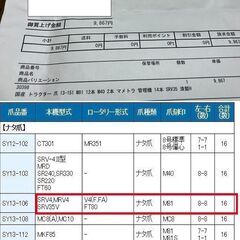 管理機マメトラ用耕うん爪新品未使用（替刃）SRV35の画像