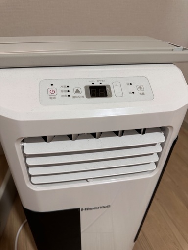 ハイセンス スポットクーラー 工事不要 移動式エアコン　冷風除湿送風HPAC-22F ノンドレン窓パネル、 排気ダクト付属