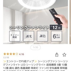 【ジャンク品】シーリングファンライト