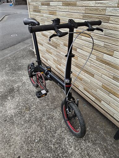 中古自転車 変速無し 14インチ ルノー 折り畳み 軽整備済み 防犯登録