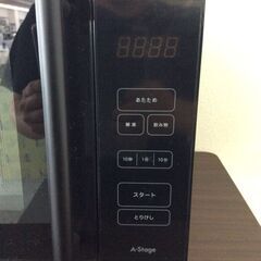 JT10907【A-Stage/Aステージ 電子レンジ】美品 2022年製 DRF-S18HFA-B 家電 キッチン フラットテーブル 横開き ヘルツフリーの画像