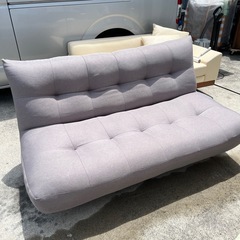 🛋️ソファ　2人掛け　グレー　灰色　家具　ソファー　イス　椅子　チェアの画像
