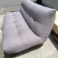 🛋️ソファ　2人掛け　グレー　灰色　家具　ソファー　イス　椅子　チェアの画像
