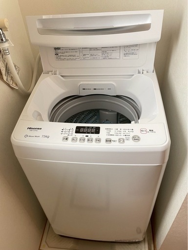 美品　全自動洗濯機 7.5kg　HW-G75C