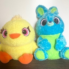 BIGぬいぐるみ ダッキー&バニー　マスコット ディズニー　ピク...
