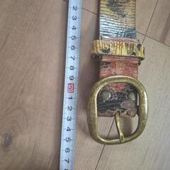和柄本革ベルトの画像
