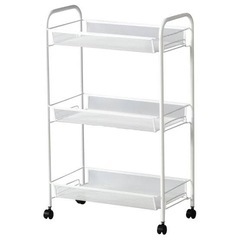 IKEA HORNAVAN キッチンワゴン ホワイトの画像