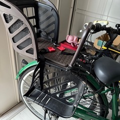 ママチャリ　深緑　かなり美品、ほぼ未使用に近いの画像