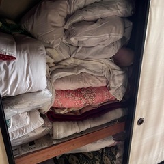 布団、毛布、座布団の画像