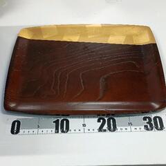 0616-071 金箔工芸の木製お盆の画像