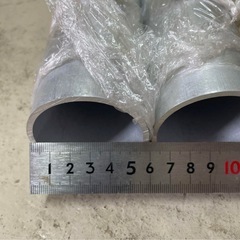 アルミ 丸管 パイプ 170cm 径6cm×2本の画像