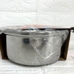 新品 IH対応 ステンレス製 片手鍋 ガラス蓋付 18cm MO-05 深型なべ 鍋 ☆ 札幌市 白石店の画像