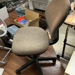 ワークチェアー ESP-21（ヒジツキ）ブラウン　　リサイクルショップ宮崎屋　佐土原店　25.6.16Fの画像