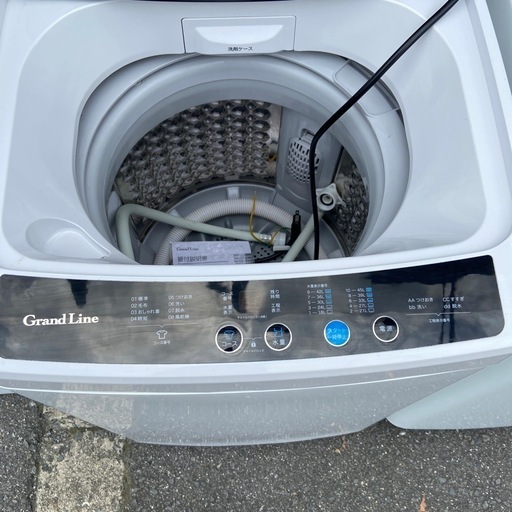 ①余剰在庫セール！GrandLine 洗濯機 2022年製 5kg　WM01A-50WT