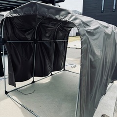サイクルハウス　テント　ガレージ　3台用　駐車場　防水　　の画像