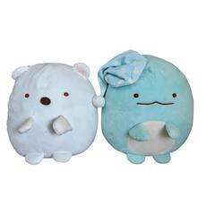 すみっコぐらし　おやすみ　ぬいぐるみ　とかげ＆しろくまの画像