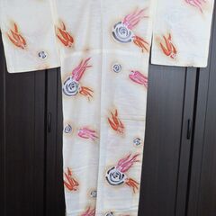 つばめ柄浴衣★クリームの画像
