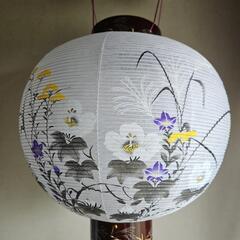 【新古品】吊下げ提灯  御天丸 特三丸愁月 墨絵芙蓉の画像