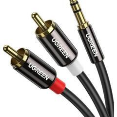 新品未使用！3.5mmステレオミニプラグ to RCA オーディ...