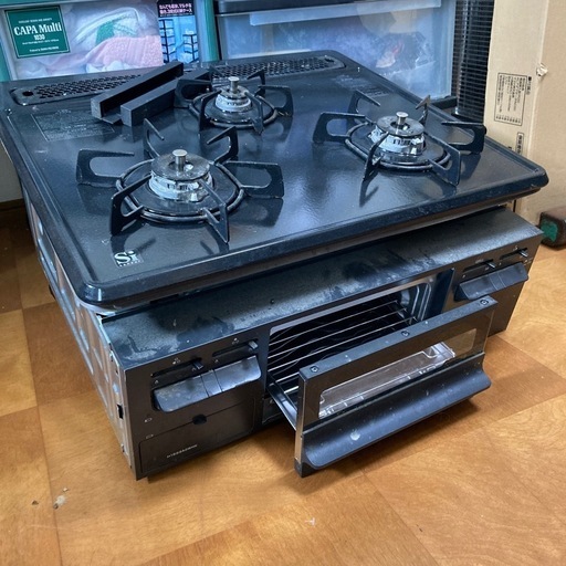 ガスコンロ　ビルトイン　3口