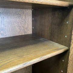 ☆値下げ☆H 2506-399 食器棚 上下分割 固定ネジあり  1枚板ないです。 キズ 汚れありの画像