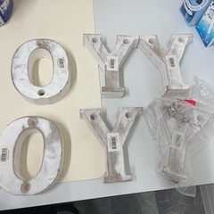 木製のアルファベット飾り　
の画像