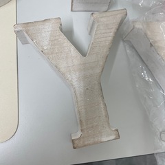 木製のアルファベット飾り　
の画像