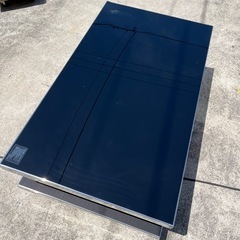 🌟東京インテリア　テーブル　ローテーブル　センターテーブル　ガラステーブル　黒　ブラック　ブランド家具　高級感　ラグジュアリー　オシャレ　おしゃれ　黒　ブラック　シルバー【横140奥80高34.4】の画像