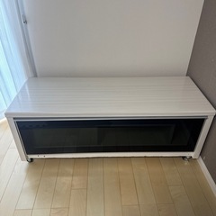 ニトリ テレビボード ホワイト　黒 テレビ台 ローボード　120...