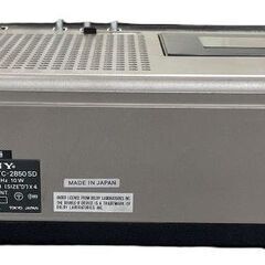 SONY ソニー カセットデッキ デンスケ カセットレコーダー TC-2850SD 通電確認済の画像