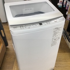 #F-37【ご来店頂ける方限定】AQUAの7.0K洗濯機ガラスト...