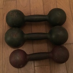  鉄製ダンベル 3個セット