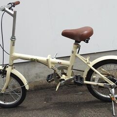 ☆折り畳み自転車 Simple Style -フレンチバニラ- ...