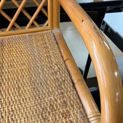 ☆値下げ☆H2506-401 ラタン 7段チェスト キズ汚れ有りの画像