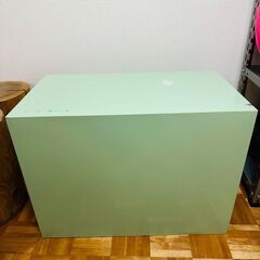 ブリキ 3段収納ケース 昭和レトロ 快適家具・インテリア - 昭和レトロ ブリキ 3段 衣装ケース