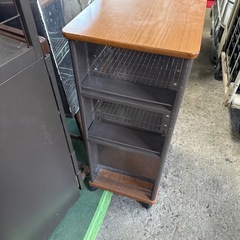 天板木製キャスター付き　キッチンワゴンの画像