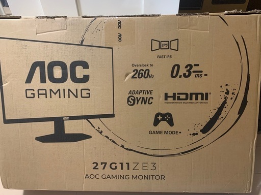 AOCモニター27インチ260hz