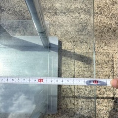 ガラス製テレビ台　お譲りします。の画像