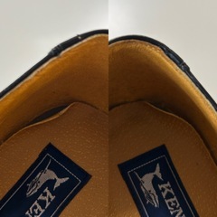 黒メンズ内羽根ストレートチップビジネスシューズドレスシューズくつクツ革靴紐靴24.5センチブラックケンズアイの画像